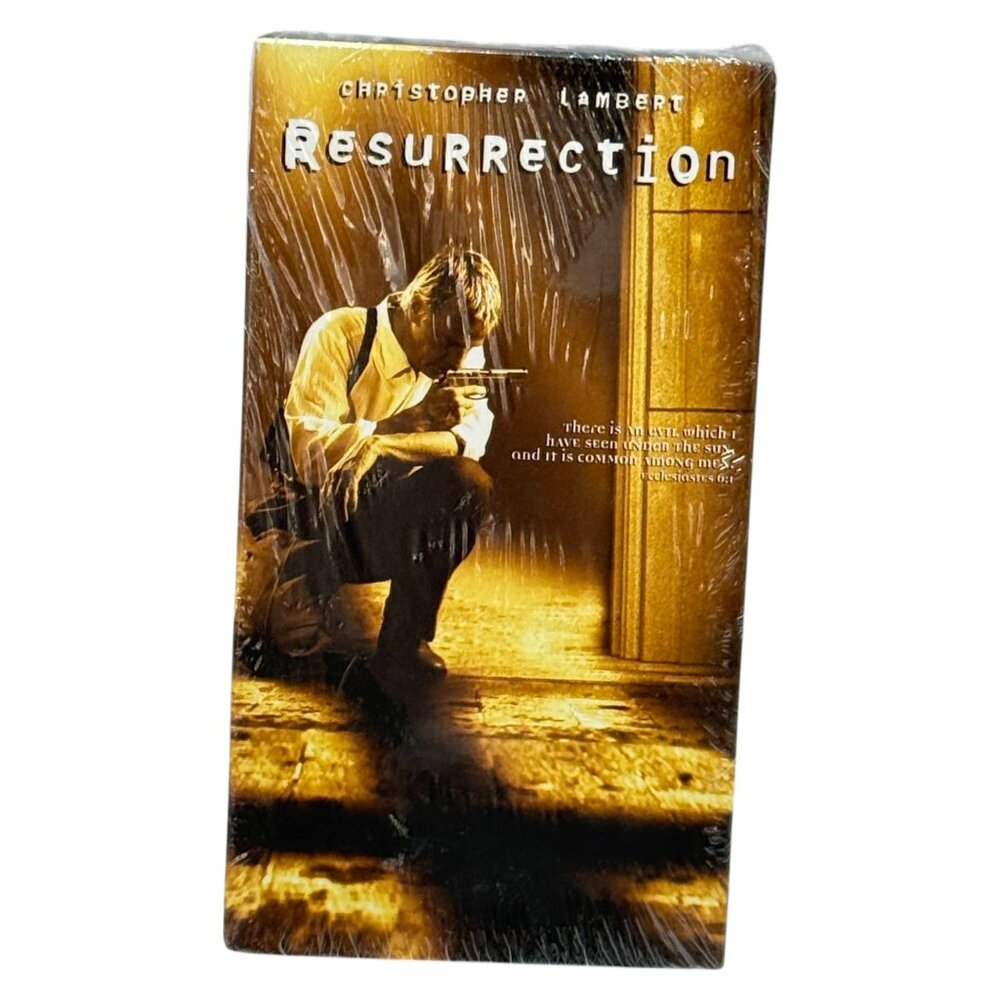 Resurrection Vintage VHS New‎ Sealed Christopher Lambert 1999 Horror